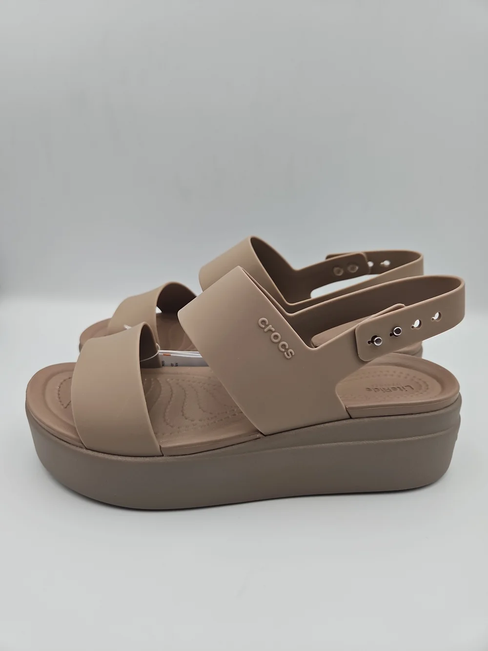 Crocs Women’s Platform Sandal in Taupe